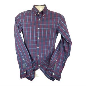 J CREW WASHED TARTAN BUTTON DOWN SHIRT‎